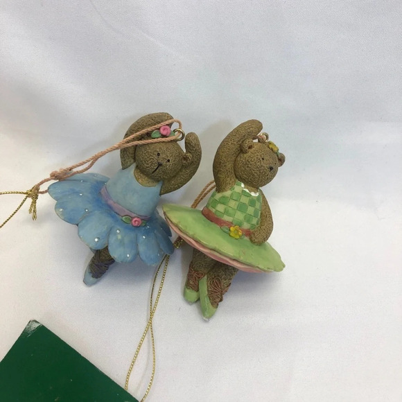 5/$20 kurt adler set of 2‎ ballerina bear ornament - Picture 1 of 4